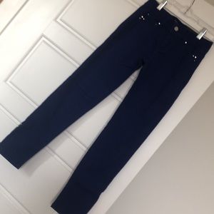 White House Black Market skimmer Cobalt Blue jeans 0